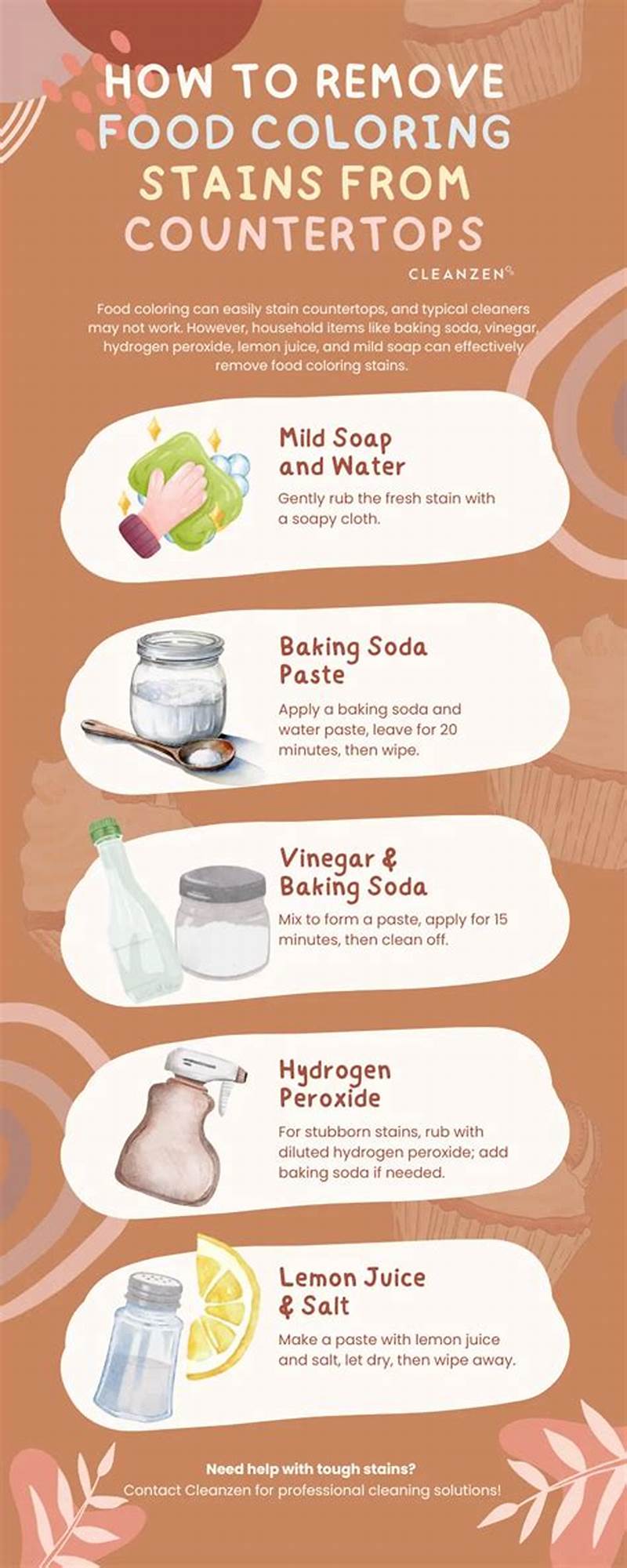 How To Clean Food Coloring Off Counter