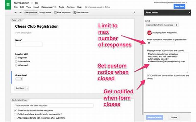 How To Close Google Form Responses Automatically