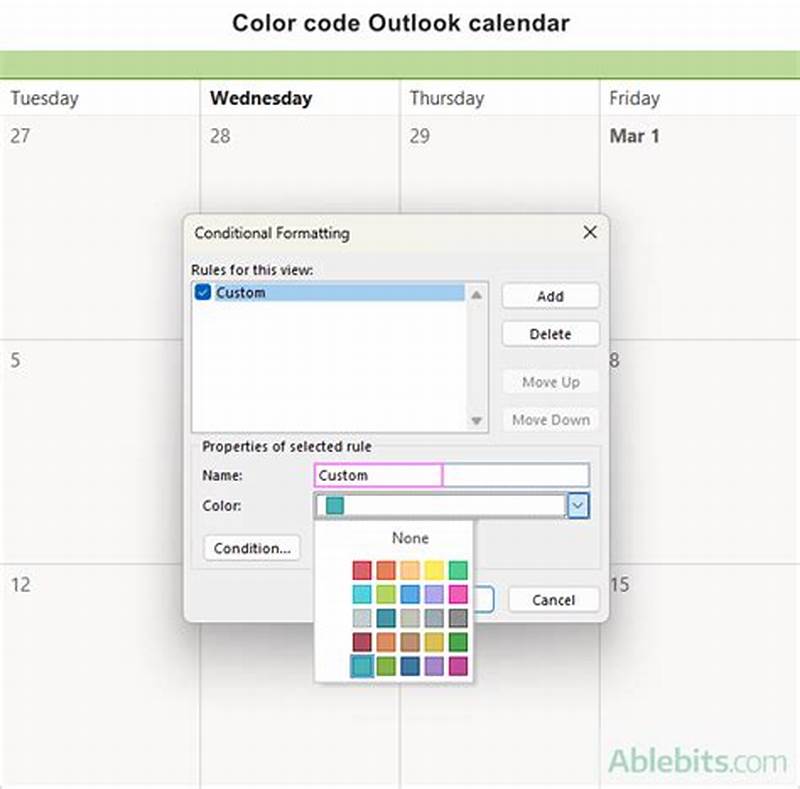 How To Color Code Your Outlook Calendar