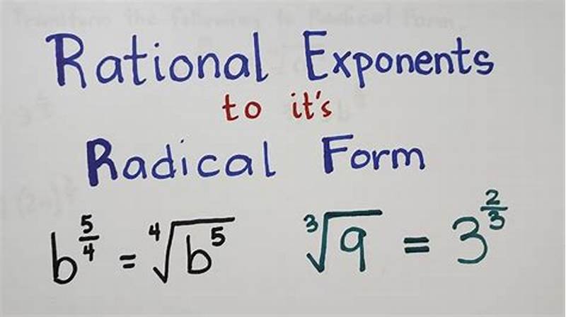 How To Convert Exponents To Radical Form