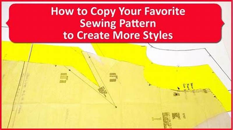 How To Copy A Sewing Pattern