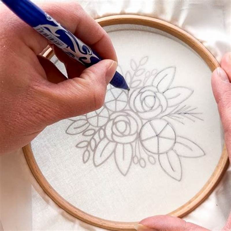 How To Copy Embroidery Pattern Onto Fabric