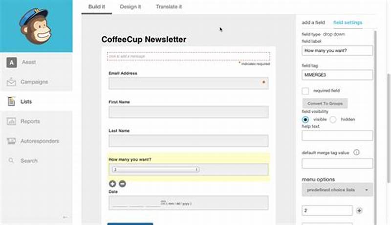How To Create A Form On Mailchimp