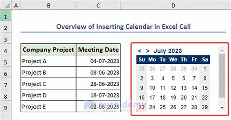 How To Create Calendar In Excel Cell