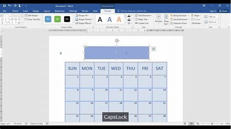 How To Create Calendar In Word