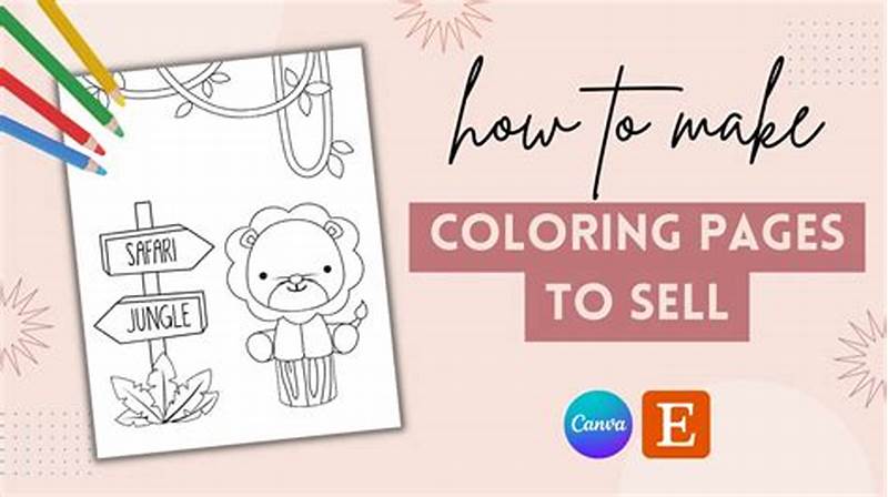How To Create Coloring Pages To Sell