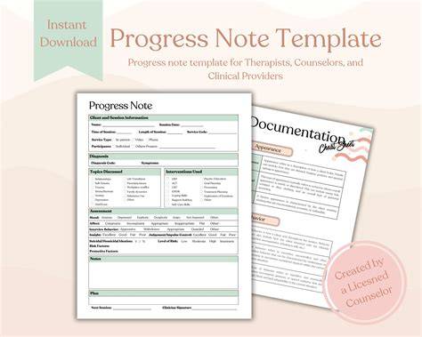 How To Create Counseling Progress Session Note Templates Fillable Dropdown