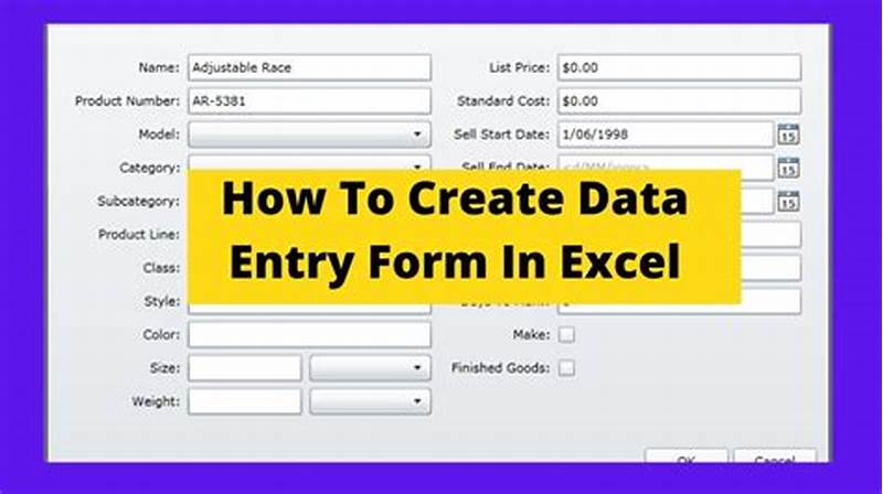 How To Create Excel Form