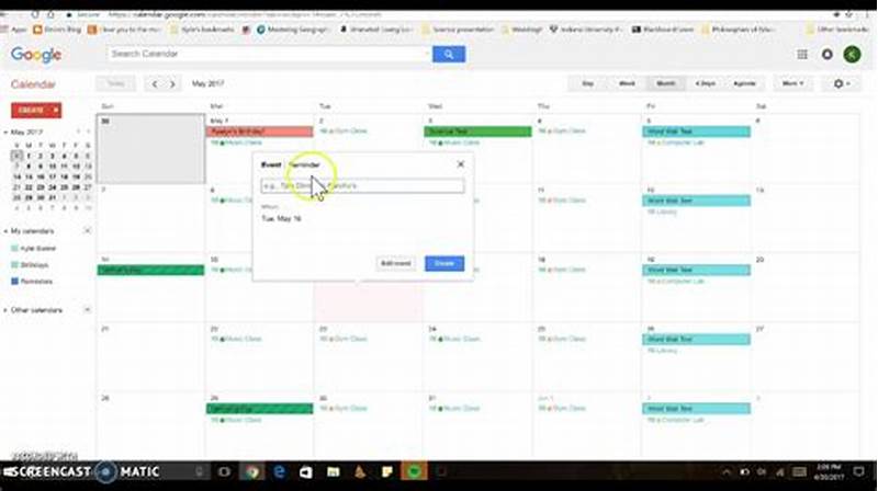 How To Create Google Calendar