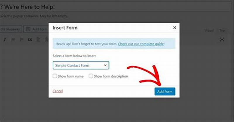 How To Create Popup Form In Wordpress