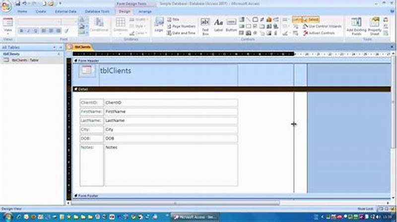 How To Create Simple Form In Access