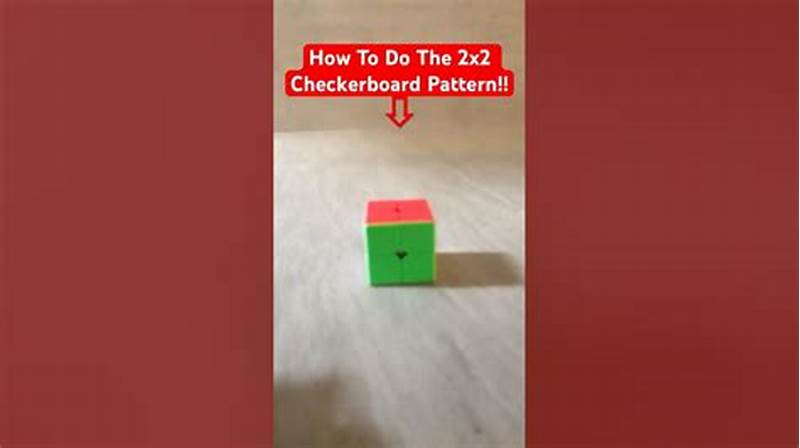 How To Do A Checkerboard Pattern