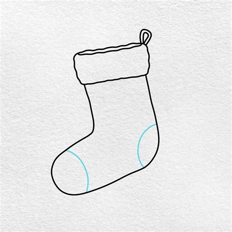 How To Draw A Christmas Stocking Pattern