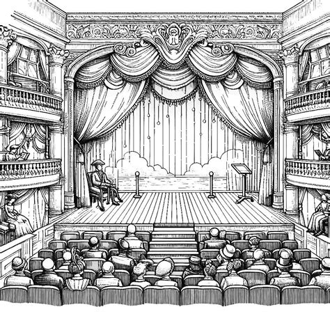 How To Draw A Theater