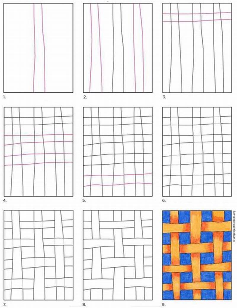 How To Draw A Weave Pattern