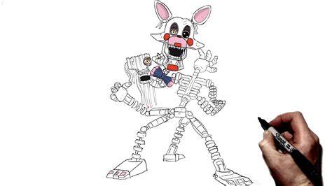 How To Draw Fnaf Mangle