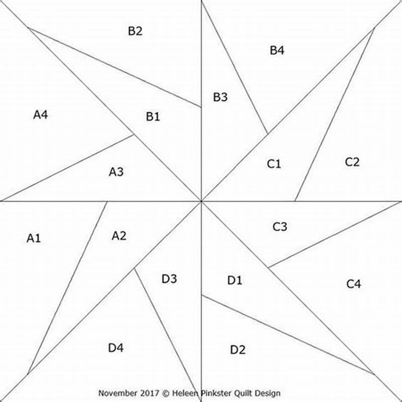 How To Draw Paper Piecing Pattern