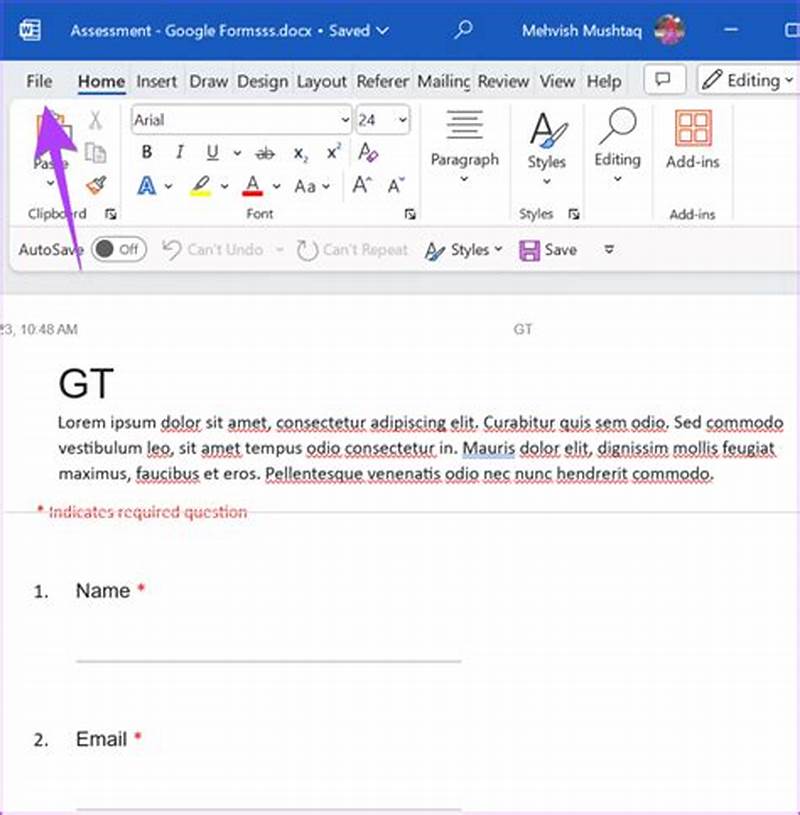 How To Export Google Form To Word