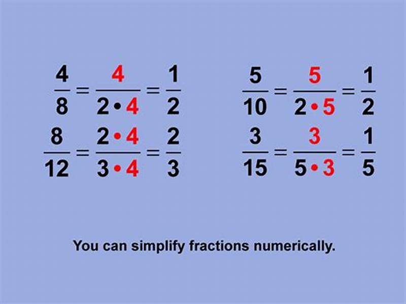 How To Express Fraction In Simplest Form