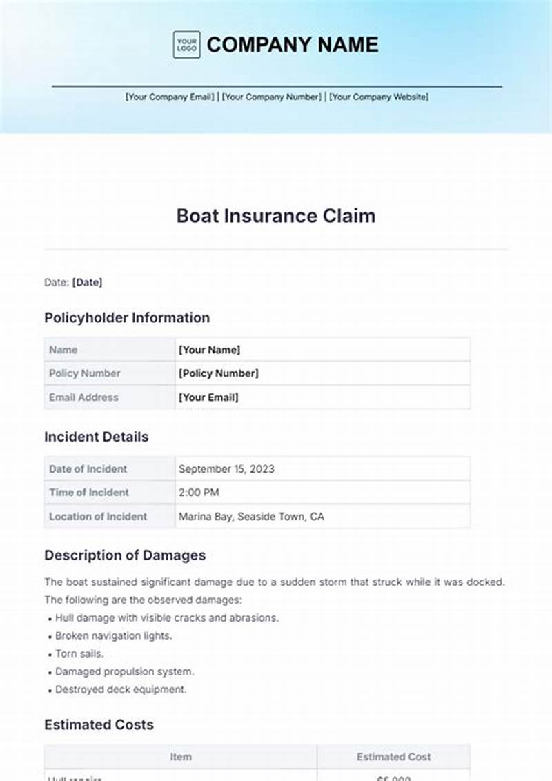 How To File A Boat Insurance Claim