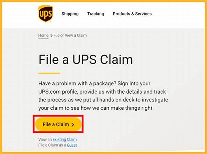 How To File Claim With Ups
