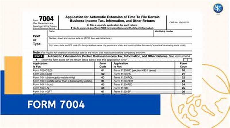 How To File Form 7004