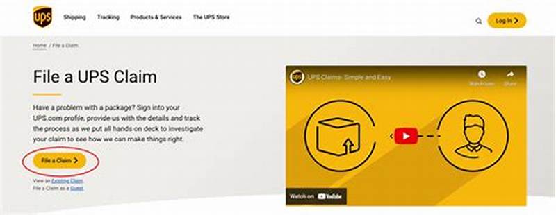 How To File Ups Claim