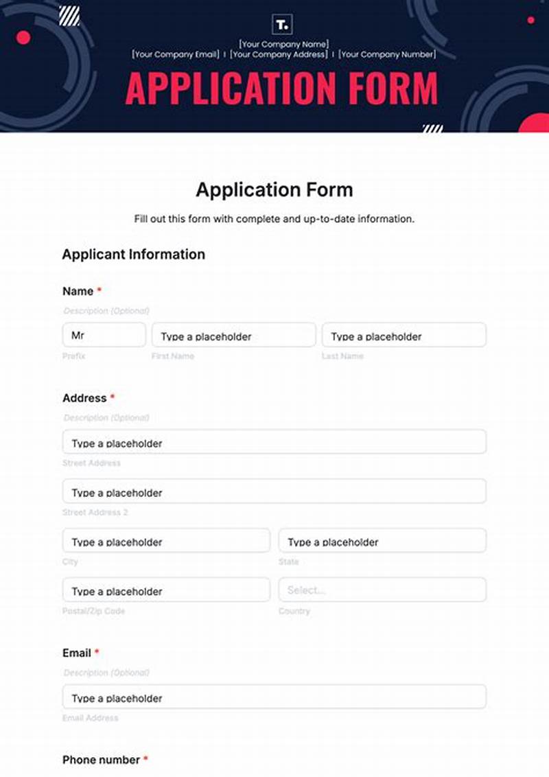 How To Fill Application Form