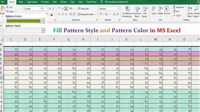 How To Fill Excel Cell With Pattern