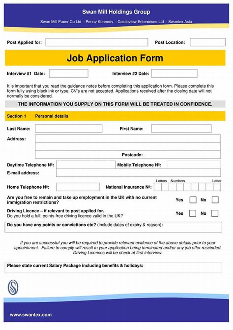 How To Fill Job Application Form Sample