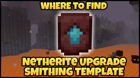 How To Find Netherite Upgrade Template