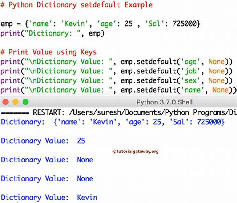 How To Form A Dictionary In Python