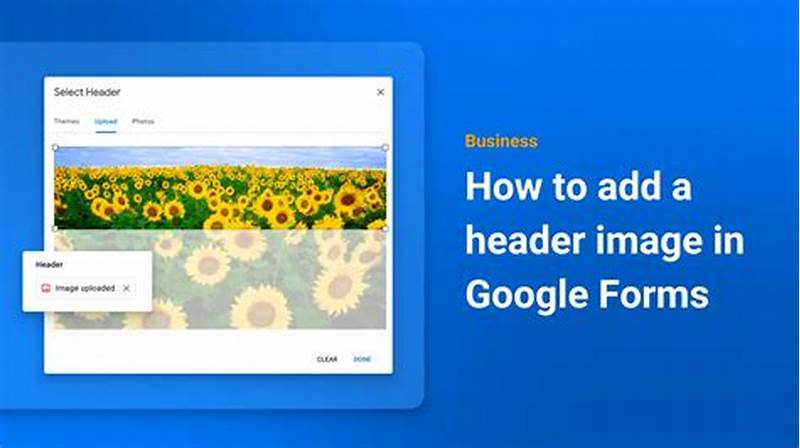 How To Insert Header In Google Form