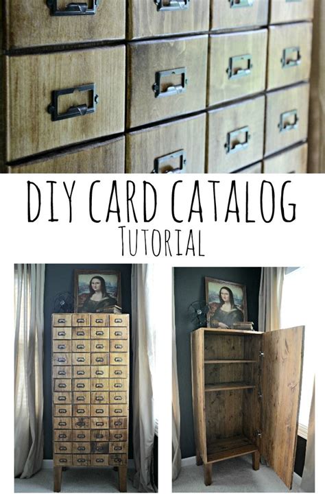 How To Make A Card Catalog Cabinet