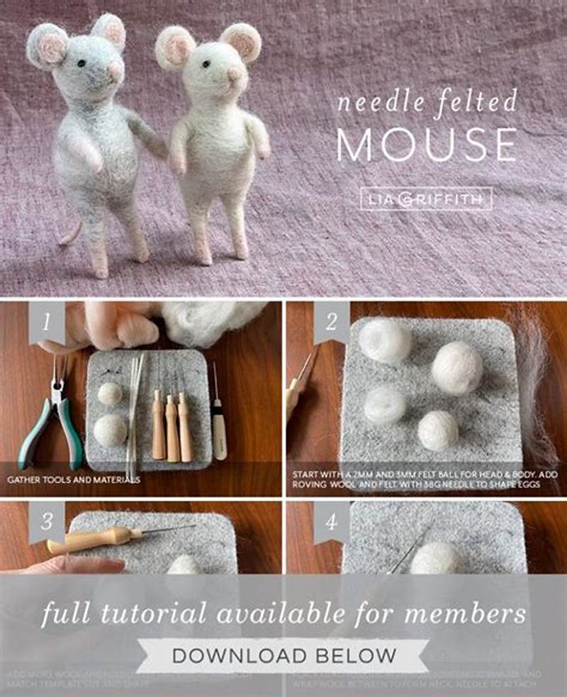 How To Make A Felt Mouse Pattern