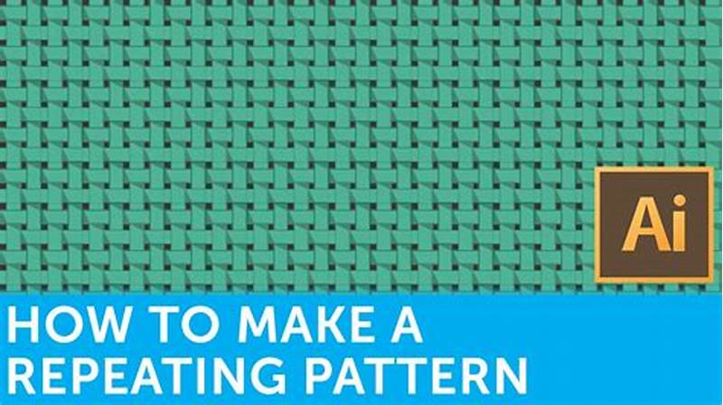 How To Make A Repeating Pattern Illustrator