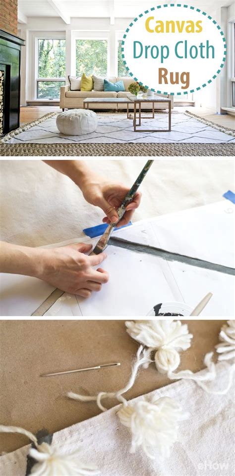 How To Make A Rug From Canvas Drop Cloth Template