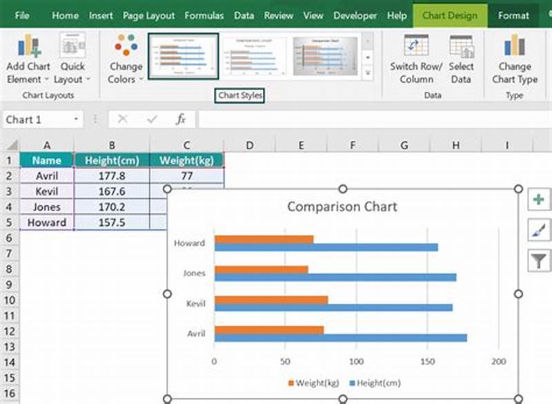 How To Make Comparison Chart In Excel