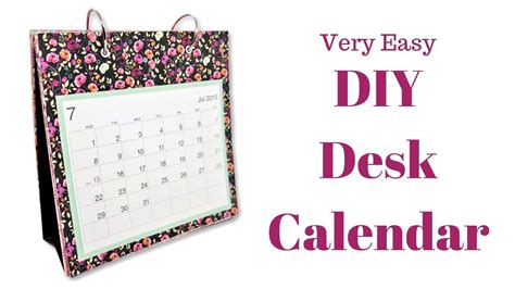 How To Make Desk Calendar Stand