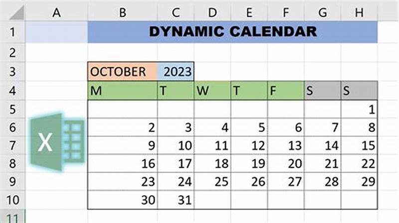 How To Make Dynamic Calendar In Excel