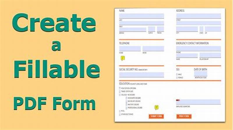 How To Make Fillable Form