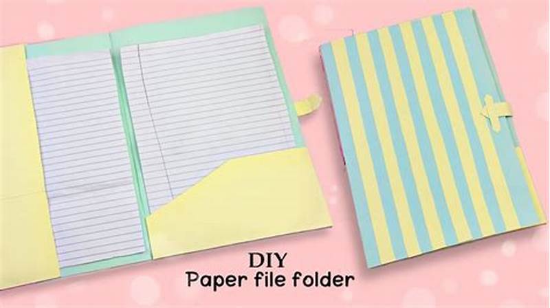 How To Make Folder With Chart Paper
