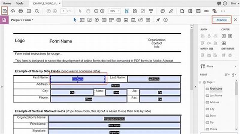 How To Make Form Fillable In Adobe