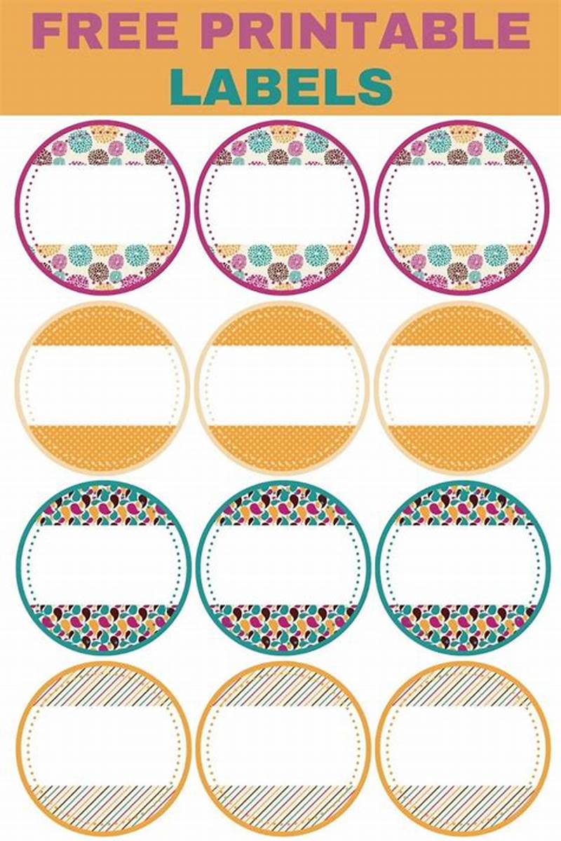 How To Make Free Printable Labels