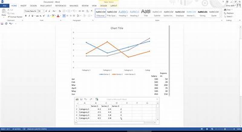 How To Make Line Chart In Word