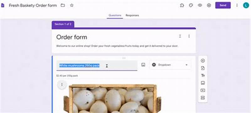 How To Make Order Form In Google