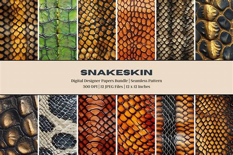 How To Make Snake Skin Pattern