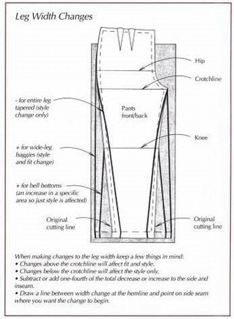 How To Narrow Pant Leg Pattern