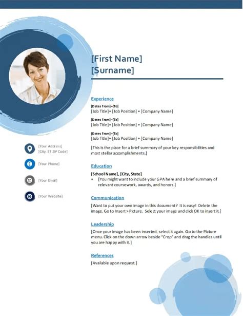 How To Open Resume Template In Word