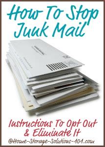 How To Opt Out Of Junk Mail Catalogs